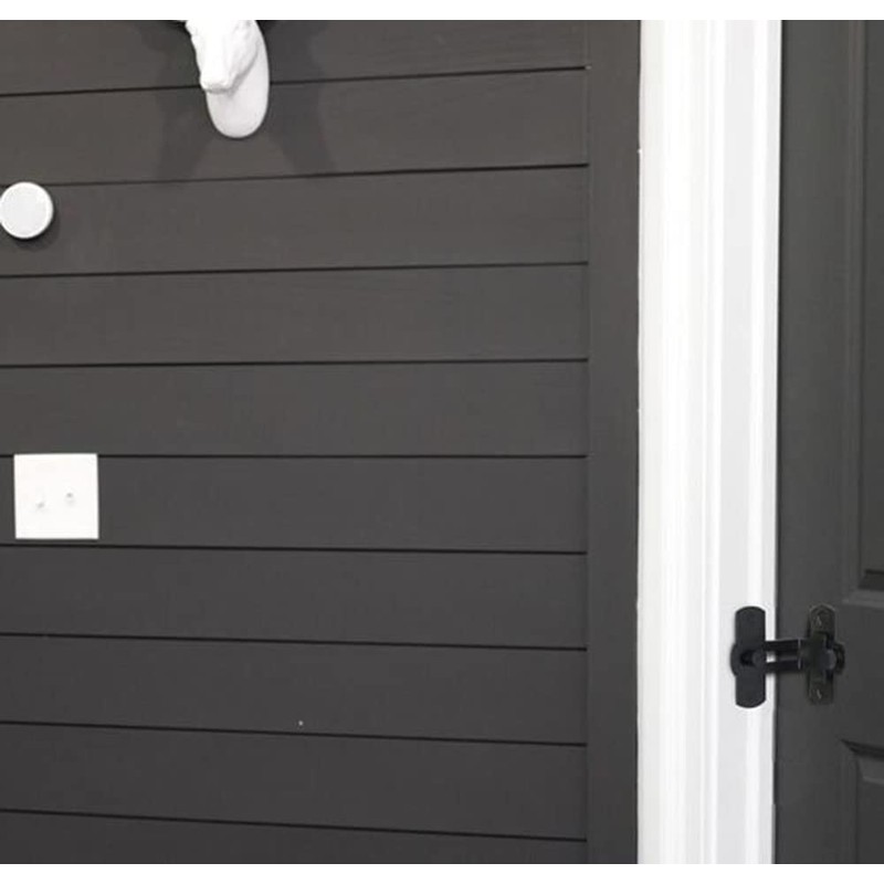 KAFENDA Barn Door Bathroom Lock Flip Pocket Door Lock Screen