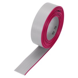 MECCANIXITY 26AWG IDC Wire Flat Ribbon Cable 2m/6.6ft Length 1.27mm Pitch 14 Pin Gray for JTAG/ISP Connecting