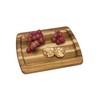 Lipper International Teak Wood Edge Grain Serving Platter, Small