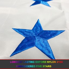 Heavy Duty Honduras Flag 3x5 Ft, Longest Lasting Oxford Nylon 210D | Embroidered Five Stars | Four Rows Stitching Fly Ends|Honduran National Flags Decoration Gift Yard House Banner