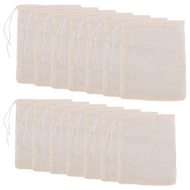 AUEAR, 40 Pack Reusable Drawstring Cotton Soup Bags Spice Tea Filter Coffee Brew Herb Muslin Cheesecloth for Straining(2 Sizes)