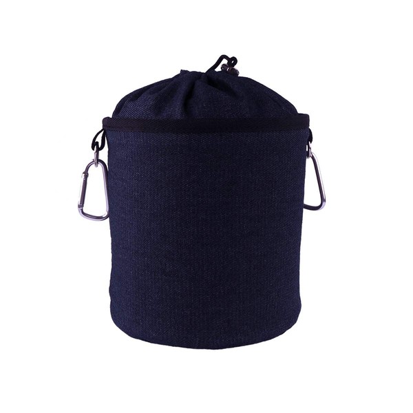 trendfinding Portable Denim Peg Bag with Two Sturdy Snap Hooks, Drawstring Closure and Metal Stopper for Hanging and Storing 150 Pegs