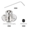 DMiotech 4pcs 6.35mm Flange Coupling Connector Rigid Guide Shaft Support