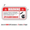 Silverbird Graphics GPS Tracking Sticker anti theft vehicle warning safety