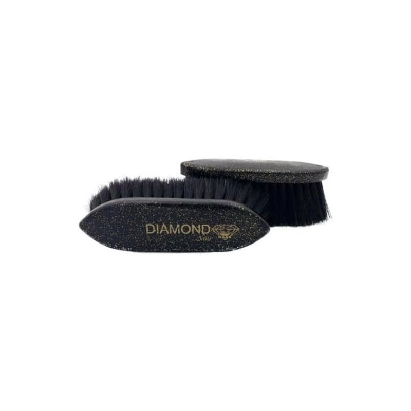 Haas Diamond Noir mit 5 cm Langen Rosshaarborsten und goldfarbenen