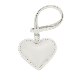 Tonecraft Heart Bag Charm, Simple, Orthodox, Bag Charm, Popular, Stylish, Cute, Microfiber Leather, Squishy, white