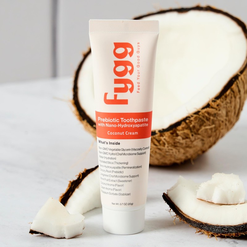 Fygg Nano Hydroxyapatite Travel Toothpaste (Coconut Cream, .7 Oz) -