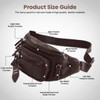 Fanny Pack Waist Bag Multifunction Genuine Leather Hip Bum Bag
