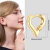 ToHeart 14k Gold Huggie Hoop Earrings Heart Hoop Earrings for