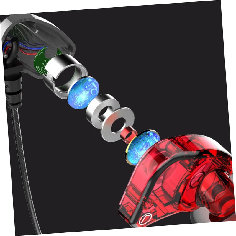 TEHAUX Ear Wired Earphone with Subwoofer Bass Earbud Headset for