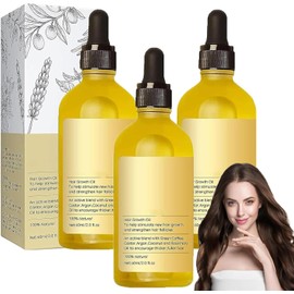 Aceite capilar natural de romero orgánico. Favorece el crecimiento del cabello, reduce la caída y protege la salud del cuero cabelludo (3pcs).