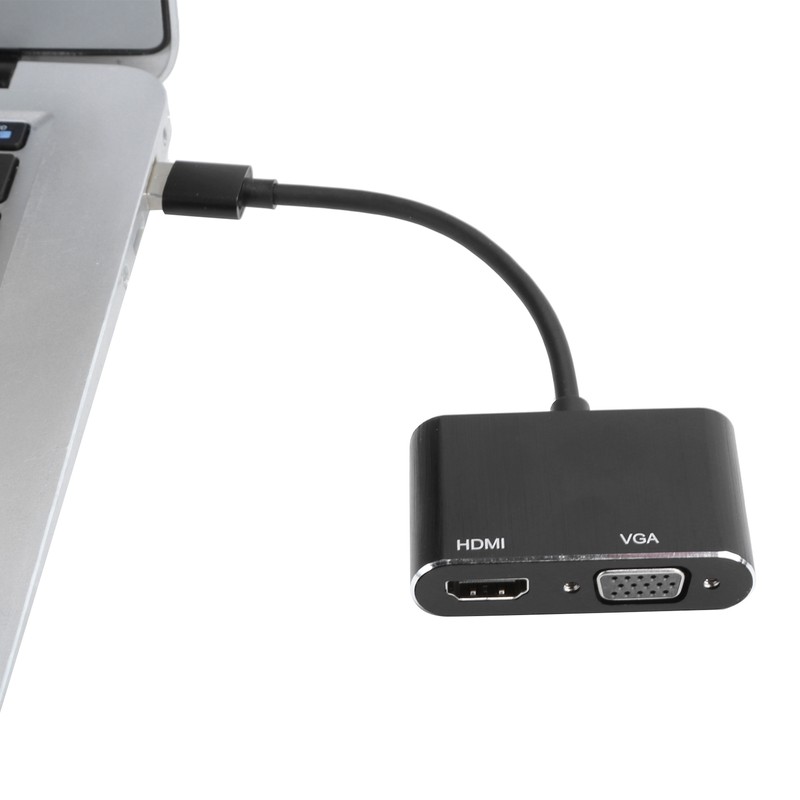 USB3.0 to VGA/HDMI Adapter Power Converter Display Expansion Dock Computer