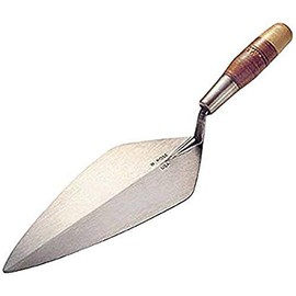 W. Rose RO316-11 1/2L 11-1/2" Limber Narrow London Brick Trowel w/Leather Handle