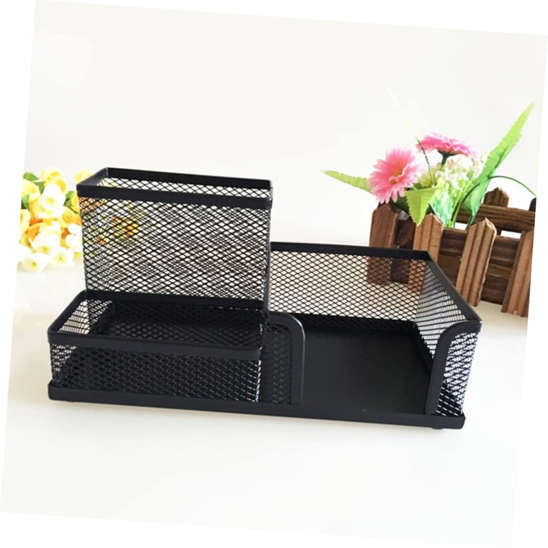 DOITOOL Metal Mesh Desk Organizer Compartment Storage Case for Office
