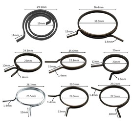 WYZBEN Replacement Door Handle Springs for Knob Lever Latch Internal Coil Repair Spindle Lock Spiral Torsion Spring Fits Turning Handles, Assortment Set of 8pcs