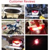 Evomosa - Luz trasera de freno universal para motocicleta, luz