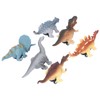 6Pcs Dinosaur Pull Back Car Children Model Simulation Brachiosaurus Tyrannosaurus
