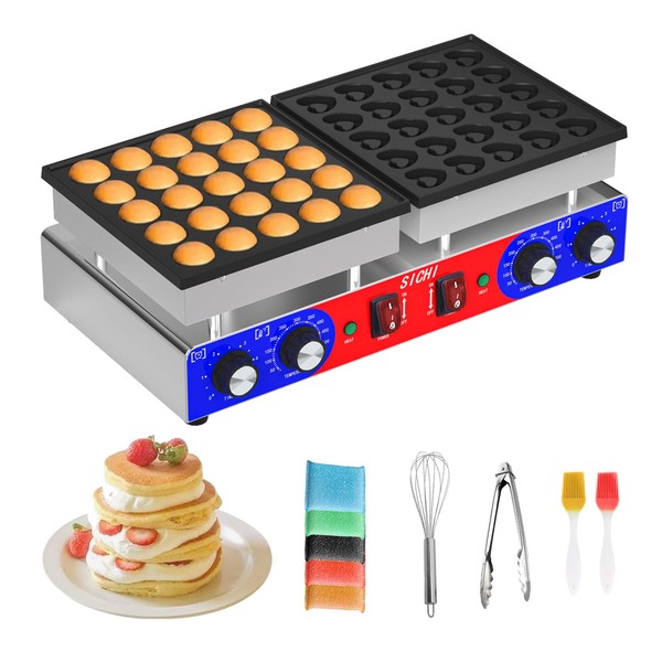 HTTSICHI Mini Pancake Maker - 50Pcs Commercial Pancake Maker With