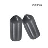 sourcing map 200pcs Rubber End Caps 5mm(3/16") ID Vinyl Round
