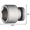 TONE Impact Socket 4NV-27 Insertion Angle 1/2 inch (12.7 mm)