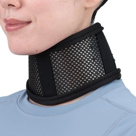 (Official) Bonbone Neck Supporter, Cool Color, Cervical Vertebrae, Sprains, Sprains, Sprains, Traffic Accidents, Corset, Nerve Damage, Straight Neck, Breathable, Mesh, Low Profile, Black Support, Desk Work, Stress Relief, Neck, Cervical