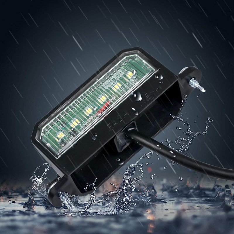 Yuanjoy 2 Pack 12 V 24 V Number Plate Light