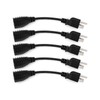 Sewell 6-Inch Power Extension Cable, 5-Pack, Outlet Saver, 18 AWG