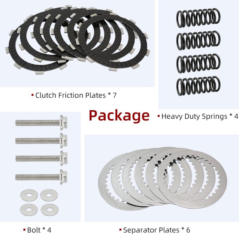 GOLKNHA Clutch Kit & Friction Plate Spring Compatible with Yamaha