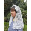 YHDDYG Girls Mantilla Veil Catholic Infinity First Communion Veil for