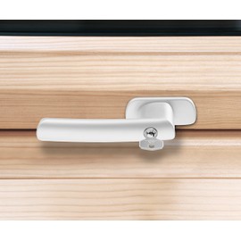 Roto TS2007792 White ASB Handle for Roof Windows R6R8 Wooden Lockable