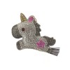 Unicorn Bling Unicorn Diamond Women Keychain Glitter Gray Tassel Charm
