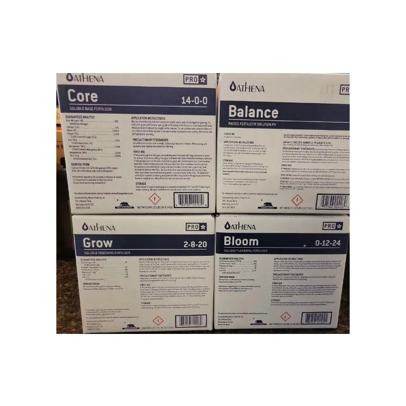 Athena Pro Line Nutrient Set Grow, Core, Bloom (1 ea.