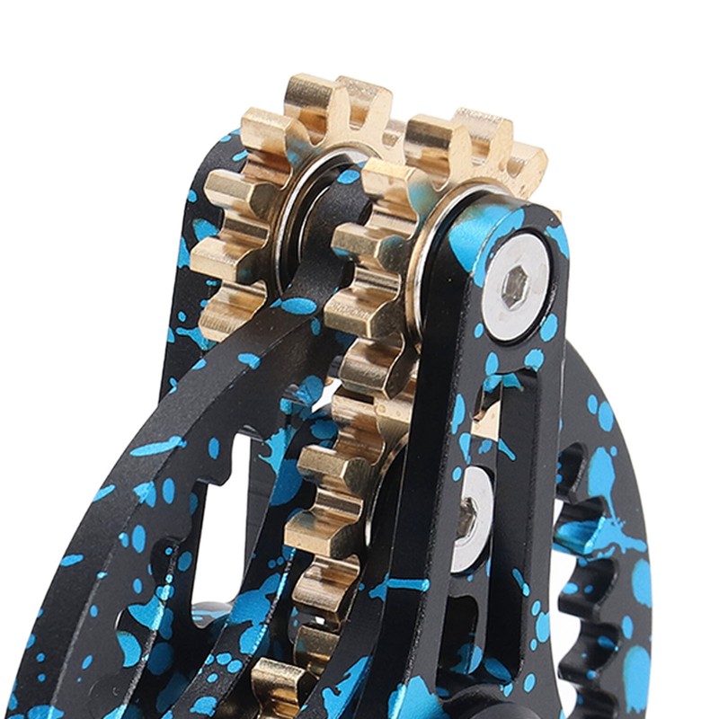 Pure Brass Gears Linkage Hand Gyroscope Toy Break Bad Habits