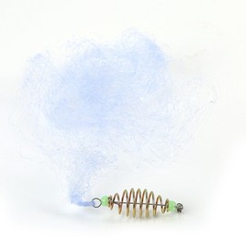 4 pieces copper spring fishing net, fishing spring net, copper cast net with luminous beads, mesh net for night fishing (7 sizes)