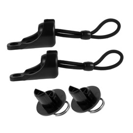 OSALADI 1 Set Windproof Rope Buckle Blinds Shade Tie Downs Roller up Blinds Bungee Kit Bungee Tie Bracket for Blind Small Bungee Cords with Hooks Roller Shade Accessory Kit Abs Black