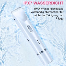 Silky Glow 2 in 1 Electric Women's Razor - Dual Head Bikini Trimmer! Wet & Dry Use, Ideal for Bath and Travel, Perfect for Face, Legs & Bikini Area. (Light Blue)