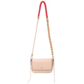 Ever Bloom Women's Shoulder Bag with Braided Bag Chain, Small Handbag with Stylish Acceptable Bag Strap in Summer Colour, Design Shoulder Bag for Women, apricot