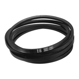 sourcing map B169 Classic Wrapped V-Belt, 172" Outside Circumference Wrapped Industrial Rubber V-Belt B Profile V-Belt for Industrial Machinery Equipment, Black