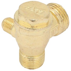Check Valve Air Compressor, Brass Check Valve, Air Compressor Three-Way One-Way Check Valve, For Tube Connection, Air, 9.5-10mm 16-16.5Mm 20-20.5mm