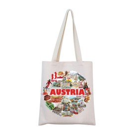 Austria Tote Bag Vienna Gift Moving to Austria Gift Austria Souvenir Gift Austria Travel Gift For Tourist (Austria Tote CA)