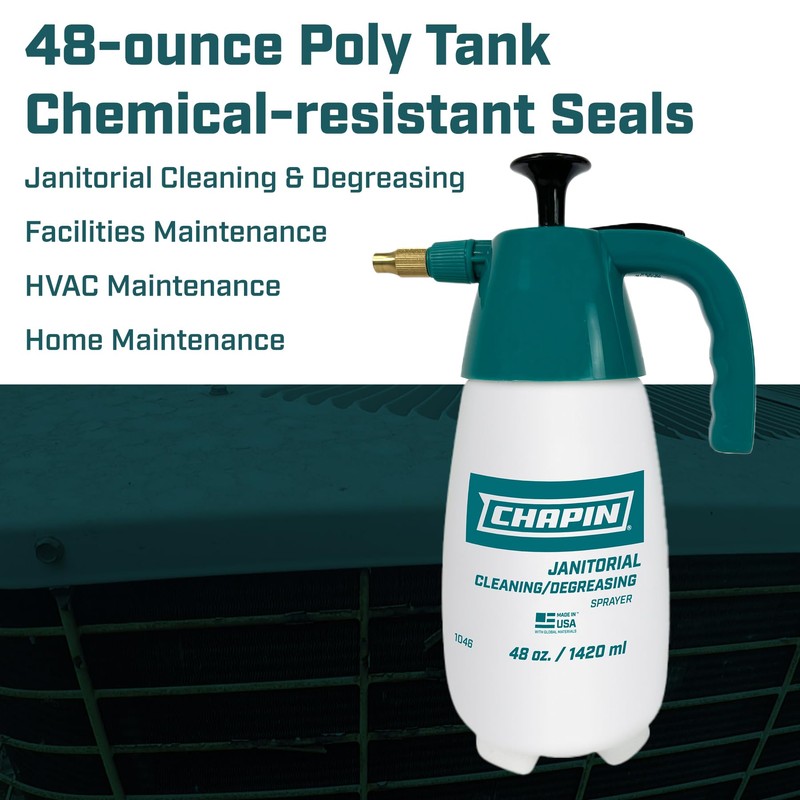 Chapin International 1046 48-Ounce Industrial Cleaner/Degreaser Handheld Pump Sprayer, 48-Ounce,