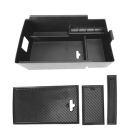 auovo Center Console Organizer Tray for Chevy Equinox Accessories 2018 2019 2020 2021 2022 2023 2024 Storage Box Secondary Armrest Glove Box Divider-Black