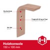 Gedotec Wooden Console Wall Angle | Pack of 2 -