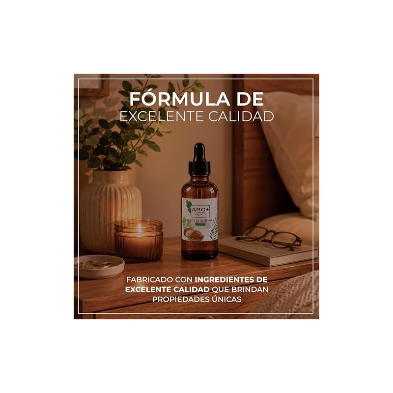 ARO MXICO Aceite de Almendras Dulces 100 Puro 120ml Hidratacin