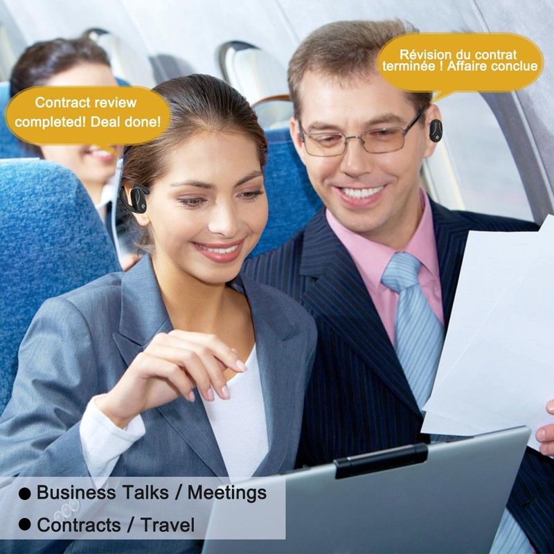 Language Translator Earbuds, 3-in-1 AI Translation Earbuds Real Time Supports