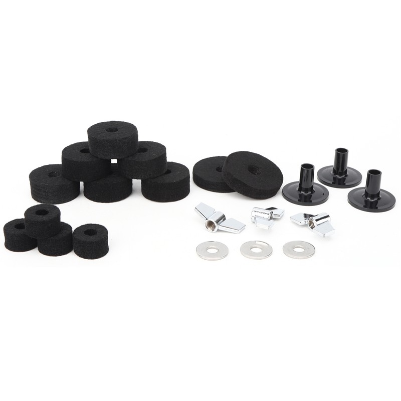 21PCS Drum Set Cymbal Anti-Skid Felt Pad Sleeve Disc Nut