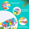 Wooden Tangram Puzzle for Children, 65 Pieces Shapes Wooden Puzzles,