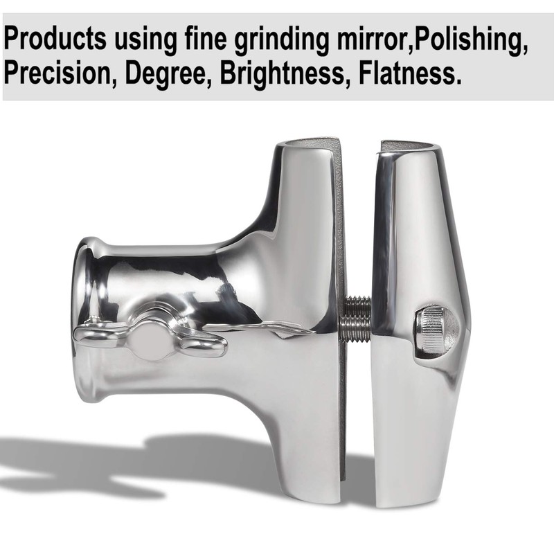 ZOMCHAIN Flag Pole Holder, Rail Mount, Marine Grade 316 Stainless