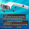 Stahlia Abschließbare Fenstergriffe Aluminium (4 Stück) Weiß Druckknöpfe Balkontürgriff Fenstersicherung