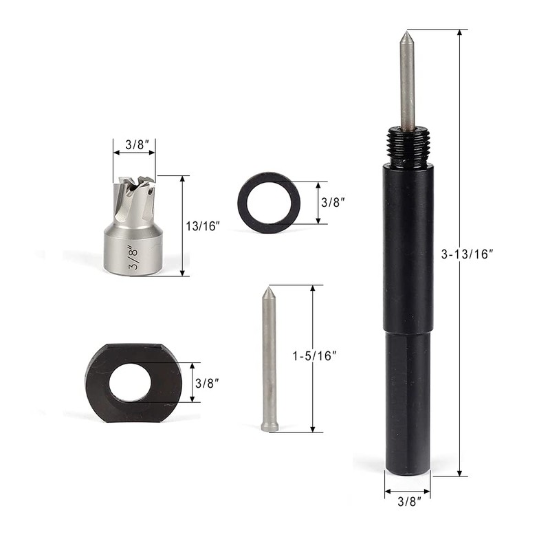 Spot Weld Cutter Set JESTUOUS 5-pack 3/8 Inch HSS Remover